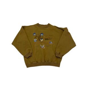 Vintage Avirex Military Flight Patch Sweatshirt Size L